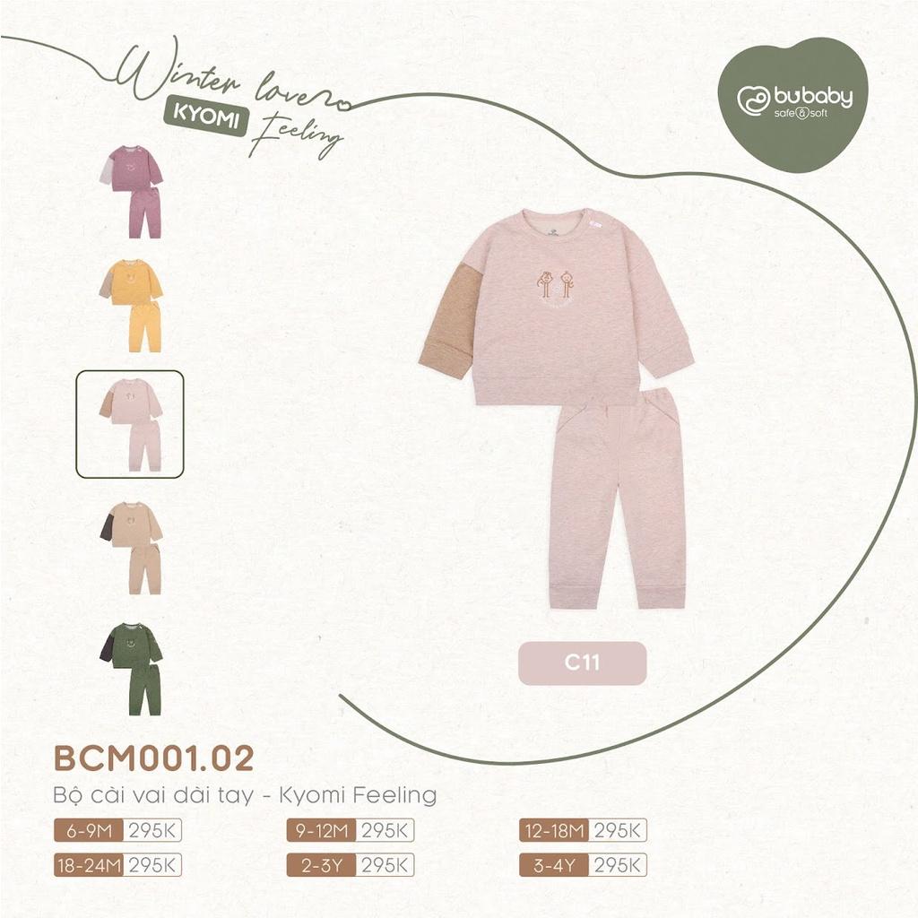Bộ dài tay Bu, Bubaby Kyomi Feeling Cotton Melange BCM001.02