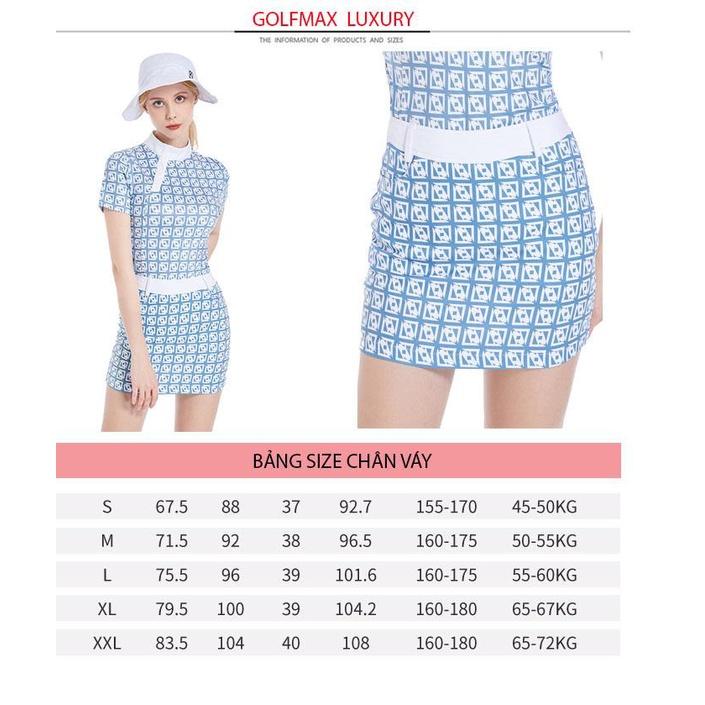 Fullset nữ chơi golf Thiết kế Hàn Quốc - Chất liệu sợi polyester kết hợp spandex cao cấp DK224-90-91