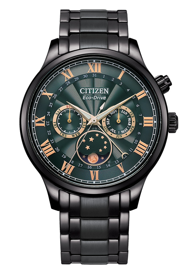 Đồng Hồ Nam Citizen Dây Kim Loại Máy Eco-Drive AP1055-87X - Mặt Xanh (Sapphire)