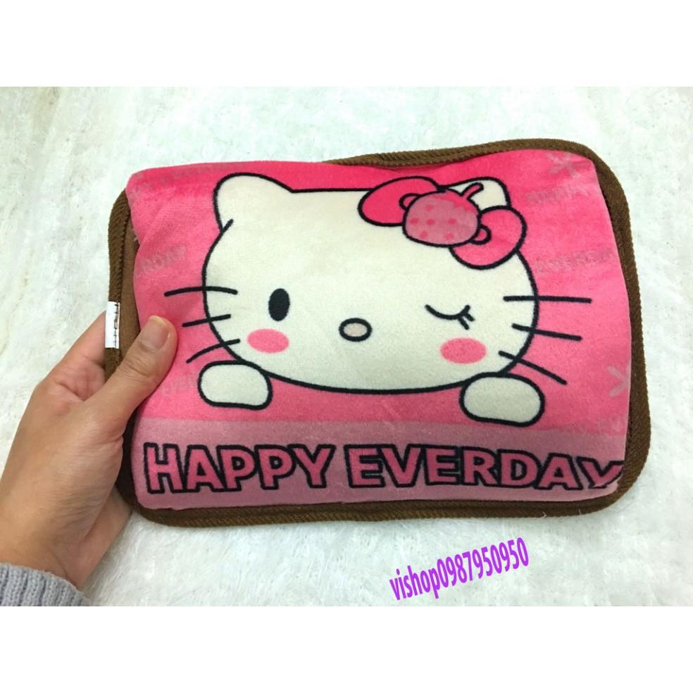 (rẻ nhất)-Túi sưởi hình hello kitty chườm ấm Túi Sưởi Chườm Nóng Lạnh Giữ Nhiệt hình thú dễ thương