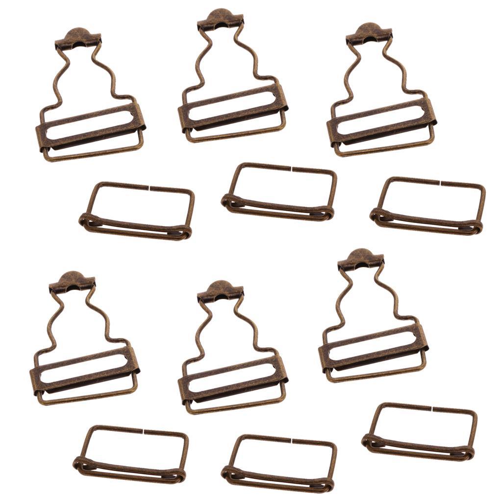 Set of 12 Metal Adjustable Buckle Connector for Bag Strap Accessories