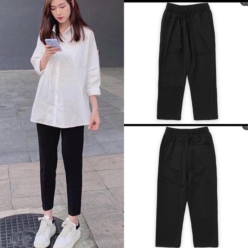 Quần Basic Thun dầy dặn Unisex Nam/Nữ Chất xịn Mịn cực đẹp dễ phối form chuẩn sang xịn
