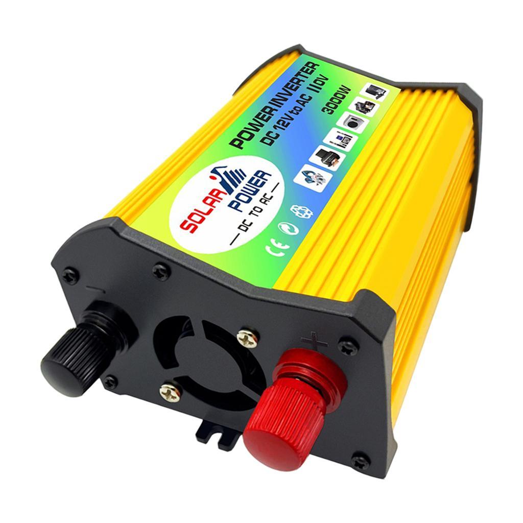 Pack of 1 Solar Inverter 3000W Converter DC 12V To 110V For