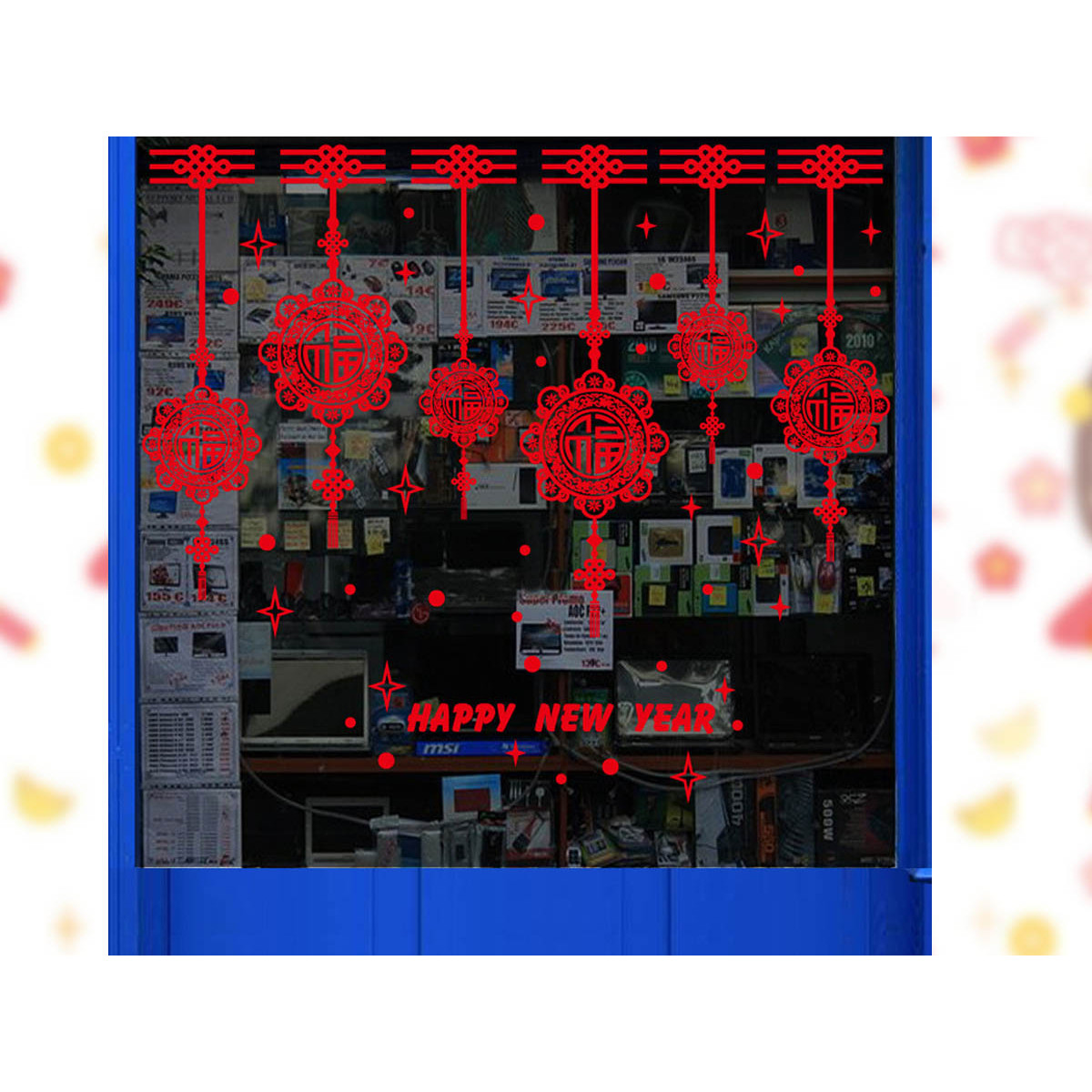 Decal trang trí tết - dâu treo tài lộc to