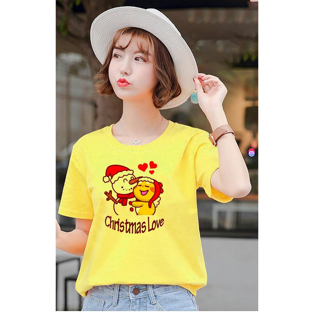 Áo Thun form rộng nam nữ đều mặc được in hình Noel ATNK1156