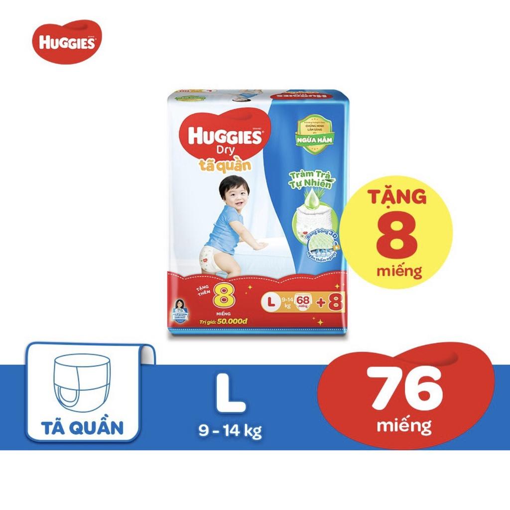 Bỉm Huggies quần/dán đủ size M74/L68/XL62/XXL56(Bao bì mới)