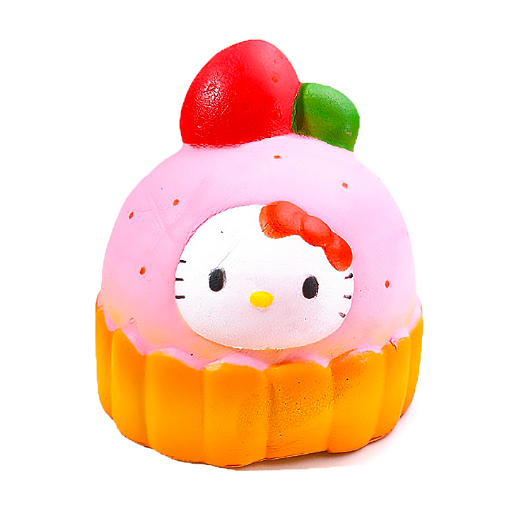 Squishy bánh kem kitty, squishy chậm tăng mùi thơm dịu nhẹ, đồ chơi cho bé trai và bé gái