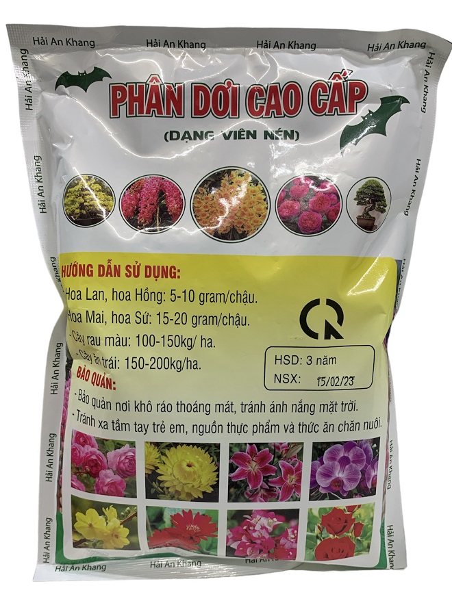 Phân Bón Phân Dơi Cao Cấp Dạng Viên Nén Siêu Ra Rễ, Đâm Chồi Mạnh, Ra Hoa Nhiều - Gói 700gr