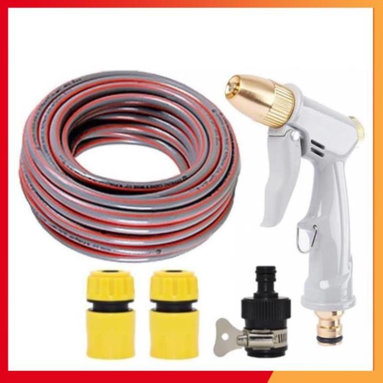 Bộ dây vòi xịt nước rửa xe, tưới cây tăng áp 3 lần, loại 20m 206846