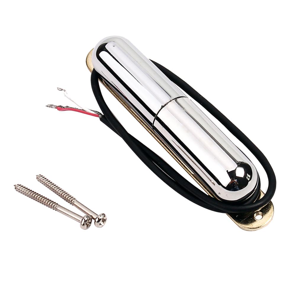 Sunnimix Son Môi Bán Tải Đàn Guitar Acoustic Điện Đầu Dò Cảm Biến Cầu Chrome