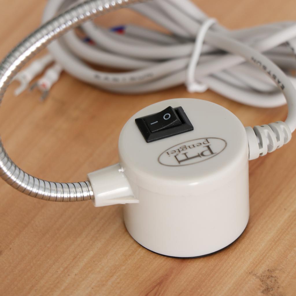 220V 20-Bulb Working Gooseneck Lamp With Magnetic Base for Sewing Machine
