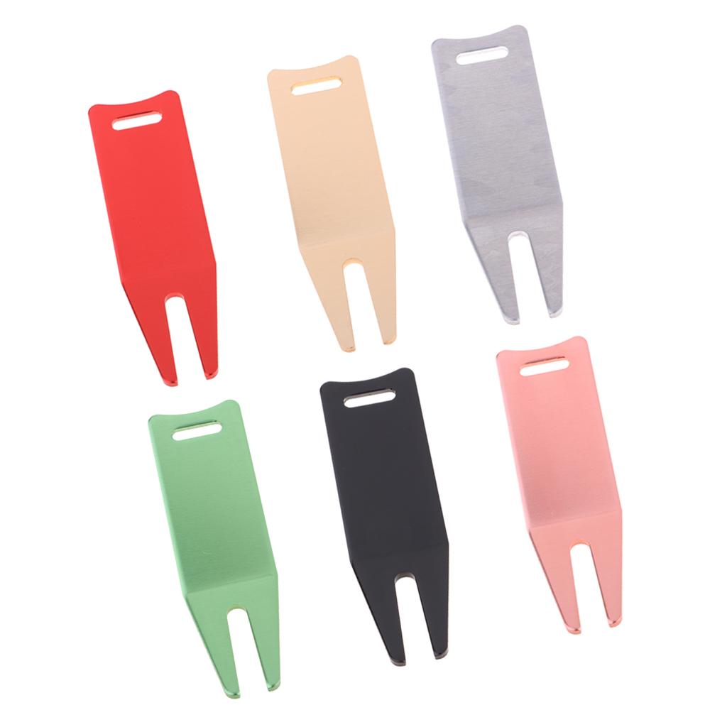 Alloy Golf Divot Repair Tool Fork Prongs for Putting Green Pitch Lawn Maintaining Fixing