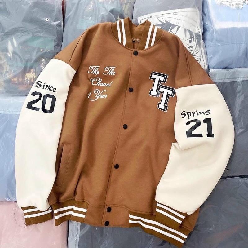 Áo Khoác Bomber/ Áo Khoác Nỉ Bông Cadigan Nam Nữ Unisex Phối Cúc Bấm In Chữ TT2021 SIÊU HOT Ulzzang KUN