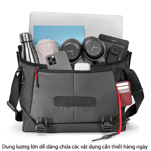 TÚI ĐEO VAI TOMTOC (USA) PREMIUM MESSENGER BAG COMMUTING &amp; TRAVEL 13/14/15/16-INCH chống nước - Hàng chính hãng