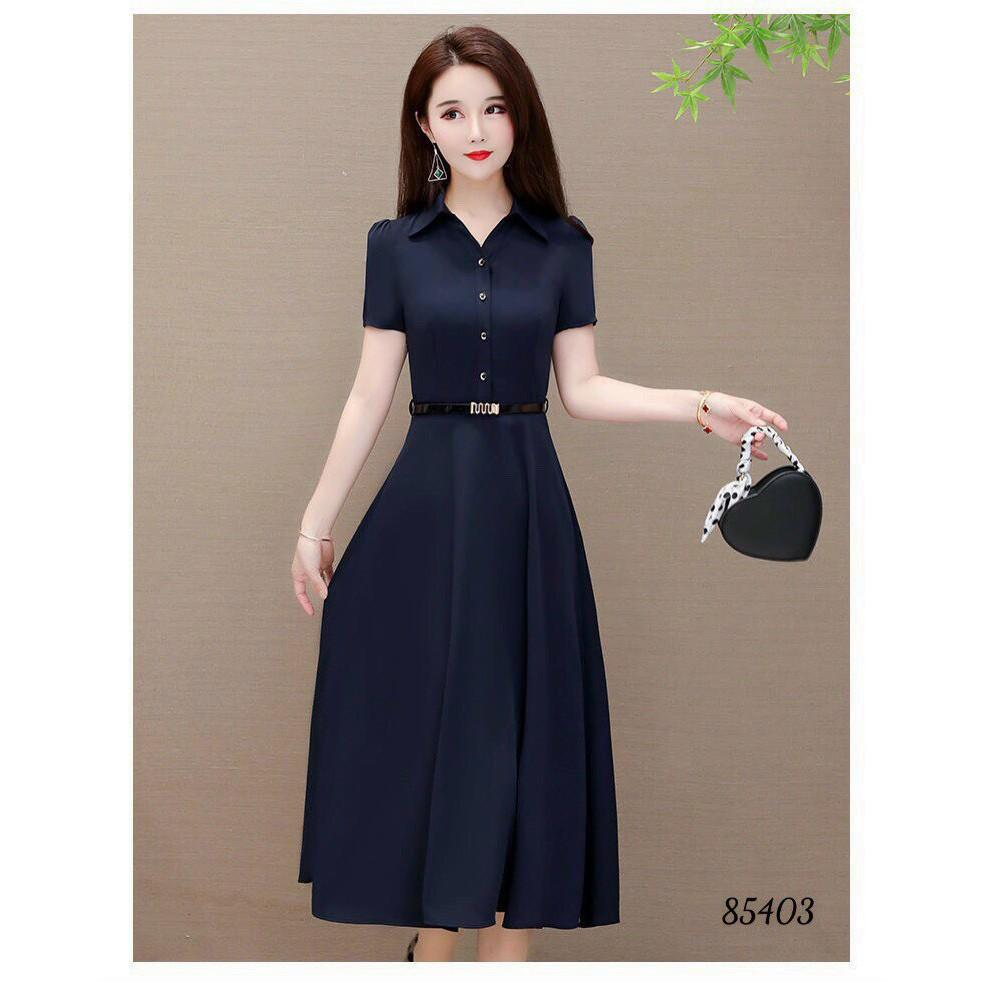 Đầm phong cách Vintage cổ sơ mi HOT fashion - Lịch thiệp và quý phái/MS 0201 / Có 3 màu