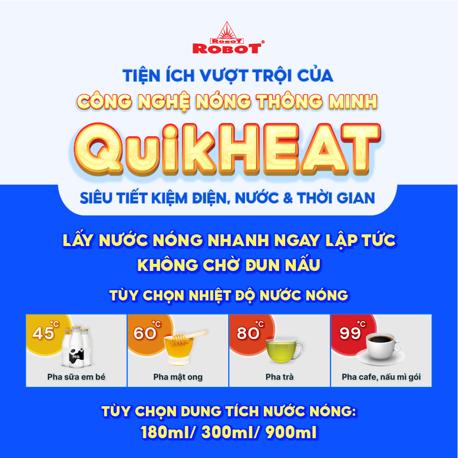 Máy Lọc Nước Nóng Thông Minh ROBOT CLASSY PRO 339GHKQ-UR 9 Cấp Lọc Công Nghệ Làm Nóng Thông Minh - Hàng Chính Hãng