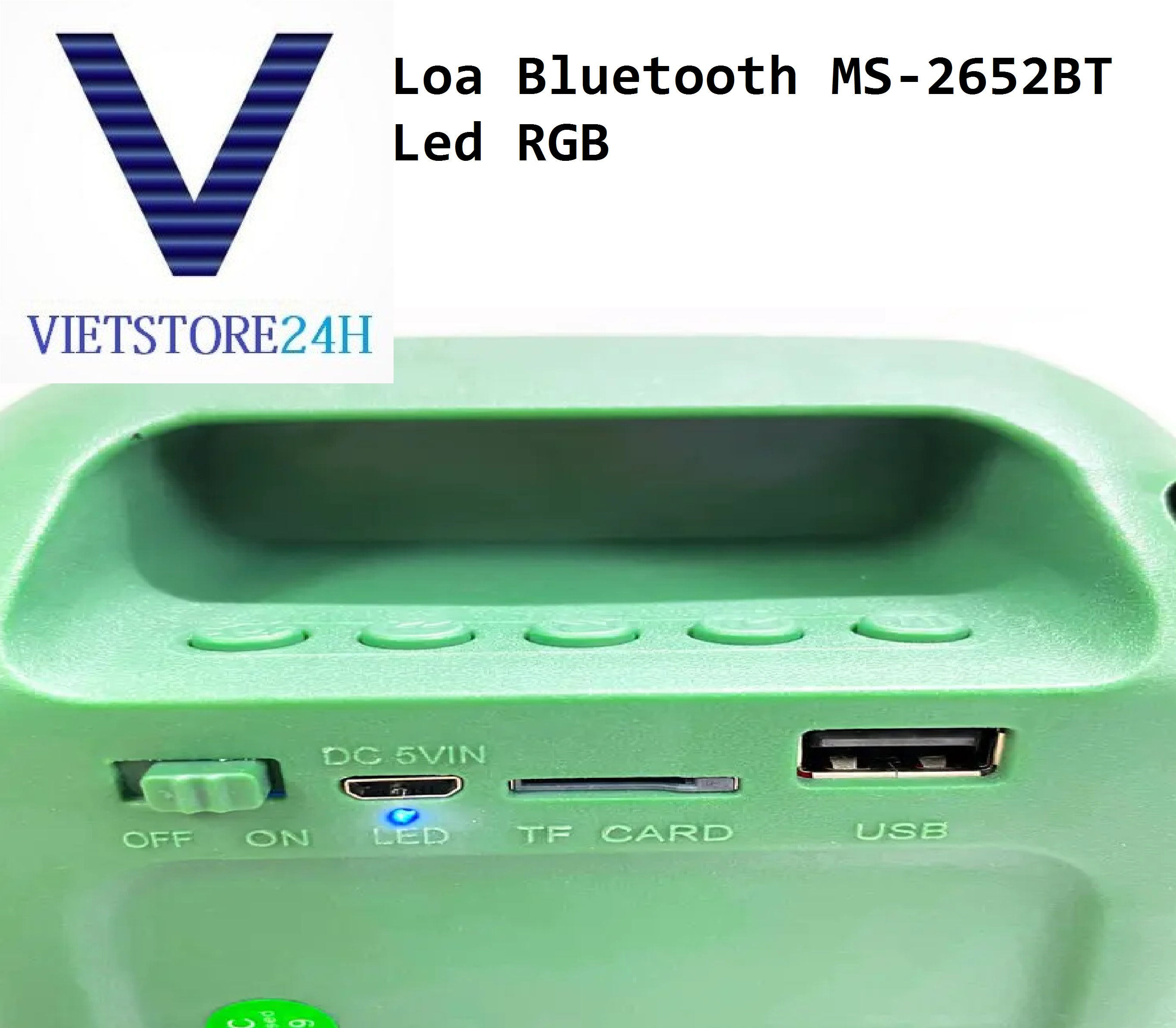 Loa Bluetooth MS-2652BT Led RGB VT