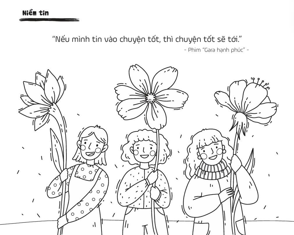 Sách Tô màu Văn chương - Chủ đề: Lý tưởng sống- Nhà Sách Ôn Luyện