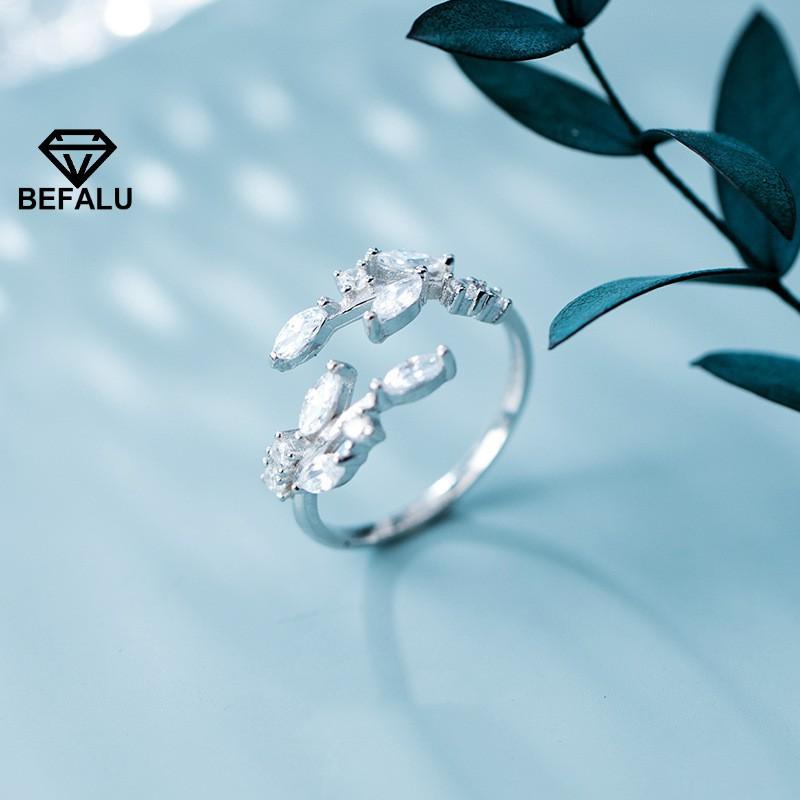 Nhẫn Nữ Bạc 925 Cành Oliu BEFALU - N40