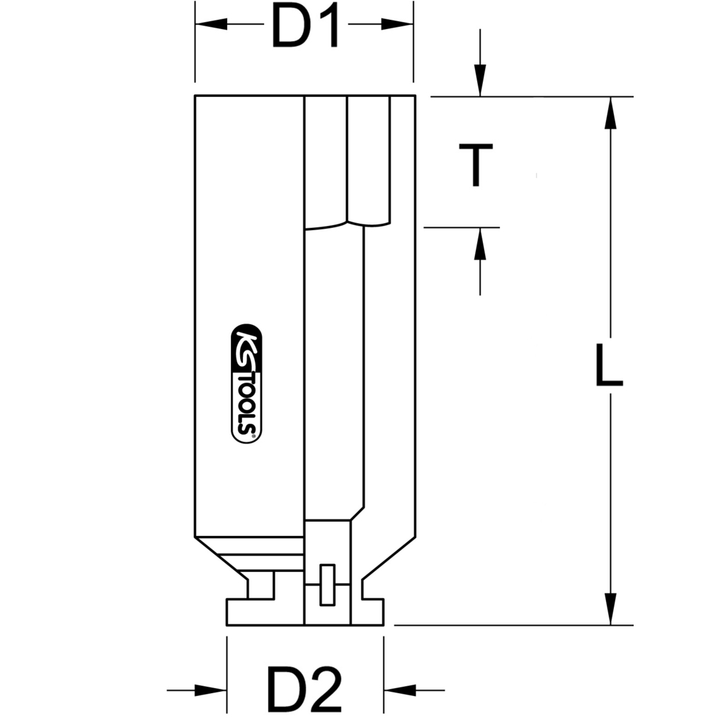 Đầu khẩu lục giác dài đầu 1/2 inch 515.1110