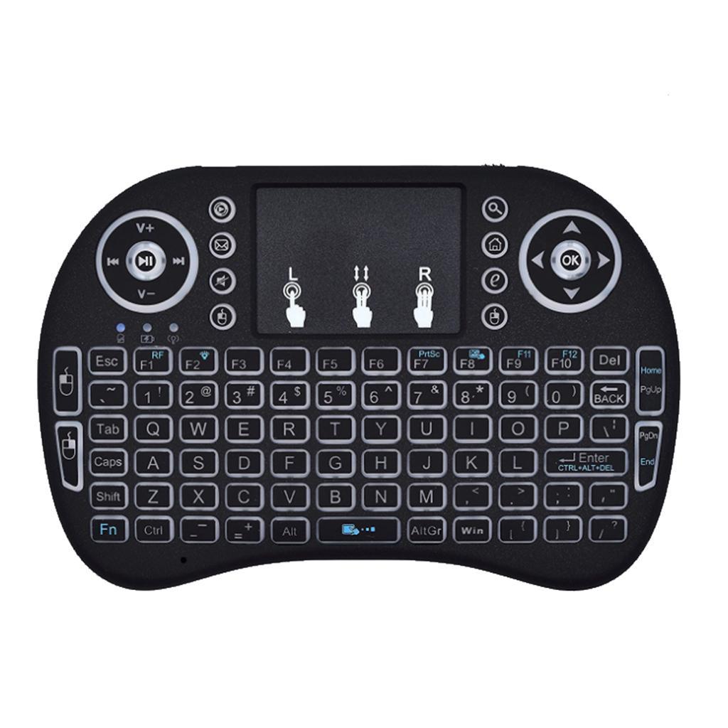 Mini Wireless Plug And Play Backlight Touchpad Keyboard Optical Mouse