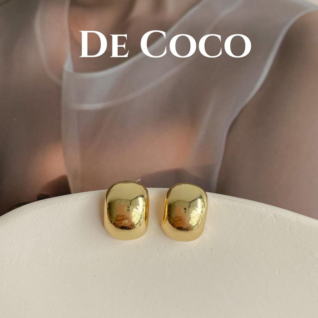 Khuyên tai bông tai nữ Silver Ball decoco.accessories - Golden Lava