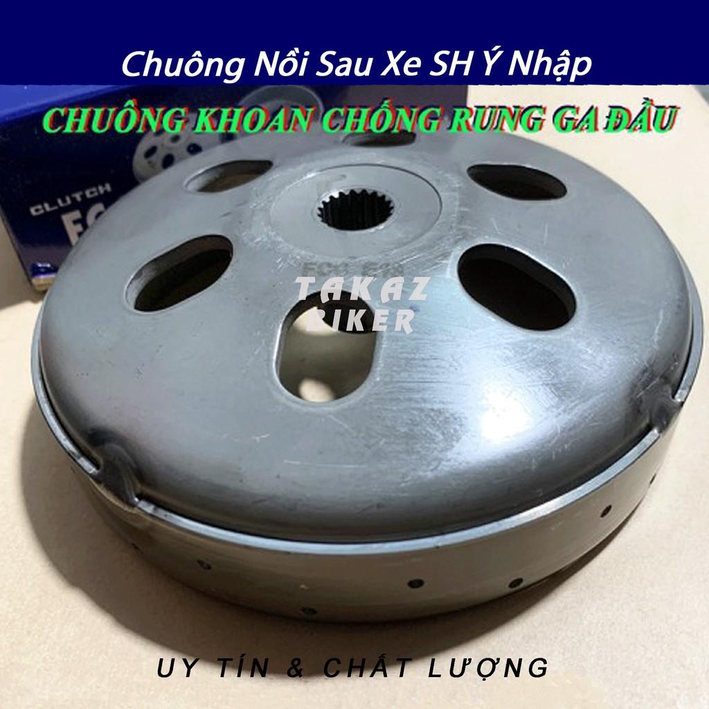 A2 Chuông FCC Khoan độ thoát bụi tạo độ bám tốt dùng cho xe Air Blade 125, Vario, Click 125, SH Mode