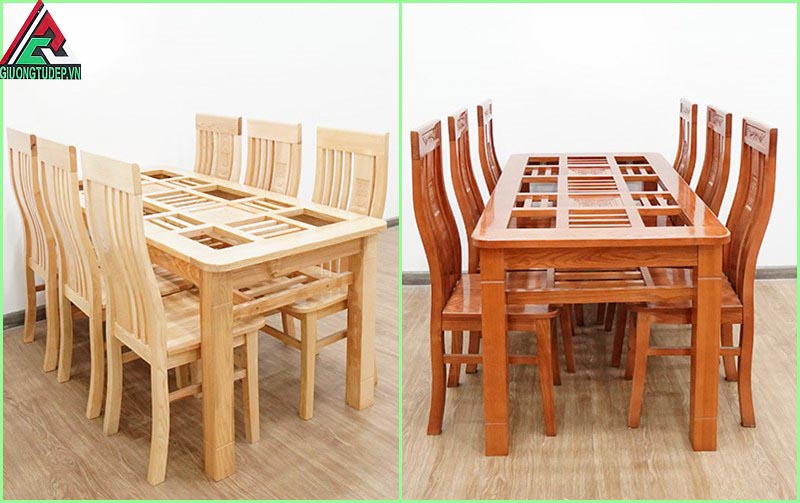 BÀN ĂN GỖ SỒI 2 TẦNG, BỘ BÀN ĂN GỖ CAO CẤP ,BỘ BÀN ĂN  ĐẸP SANG CHO GIA ĐÌNH