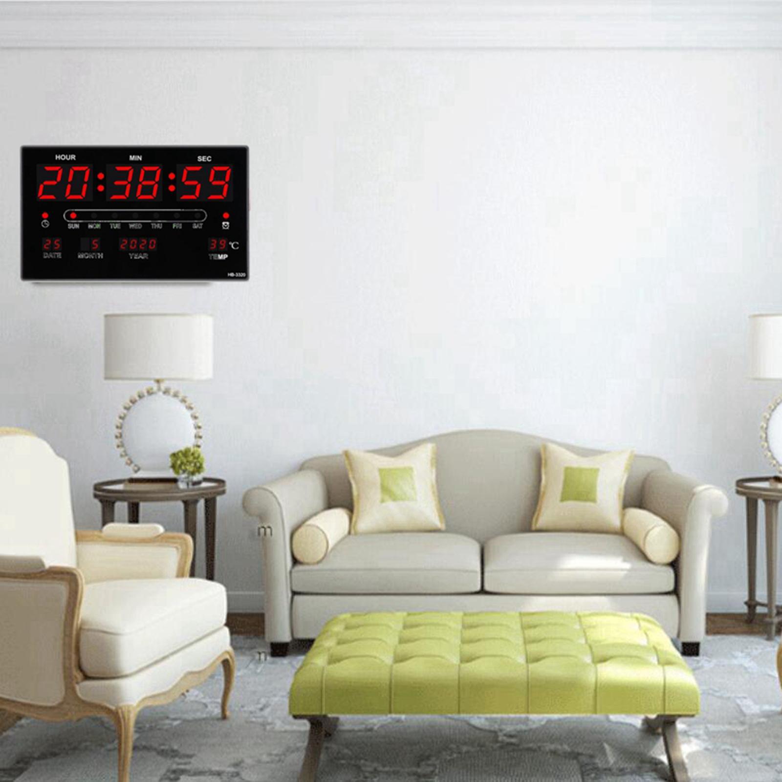 17'' LED Screen Clock 24H Time  US