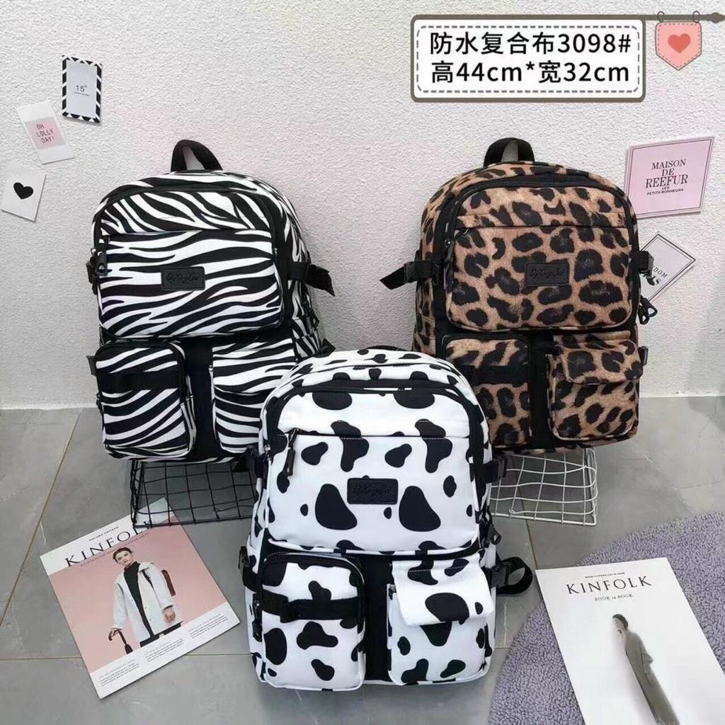 Balo Dù Bò Sữa Thiết Kế Nhỏ Gọn Đơn Giản Dễ Mix Đồ Đi Học Đi Chơi Đều Tiện Không Thấm Nước