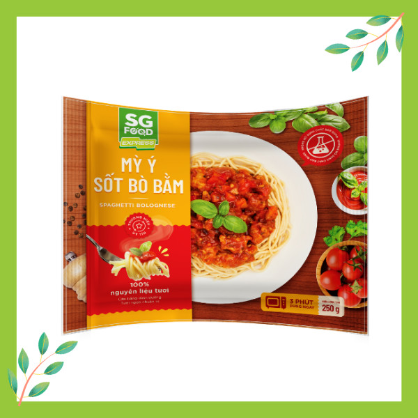 Mỳ Ý xốt Bò Bằm SG Food Túi 250g