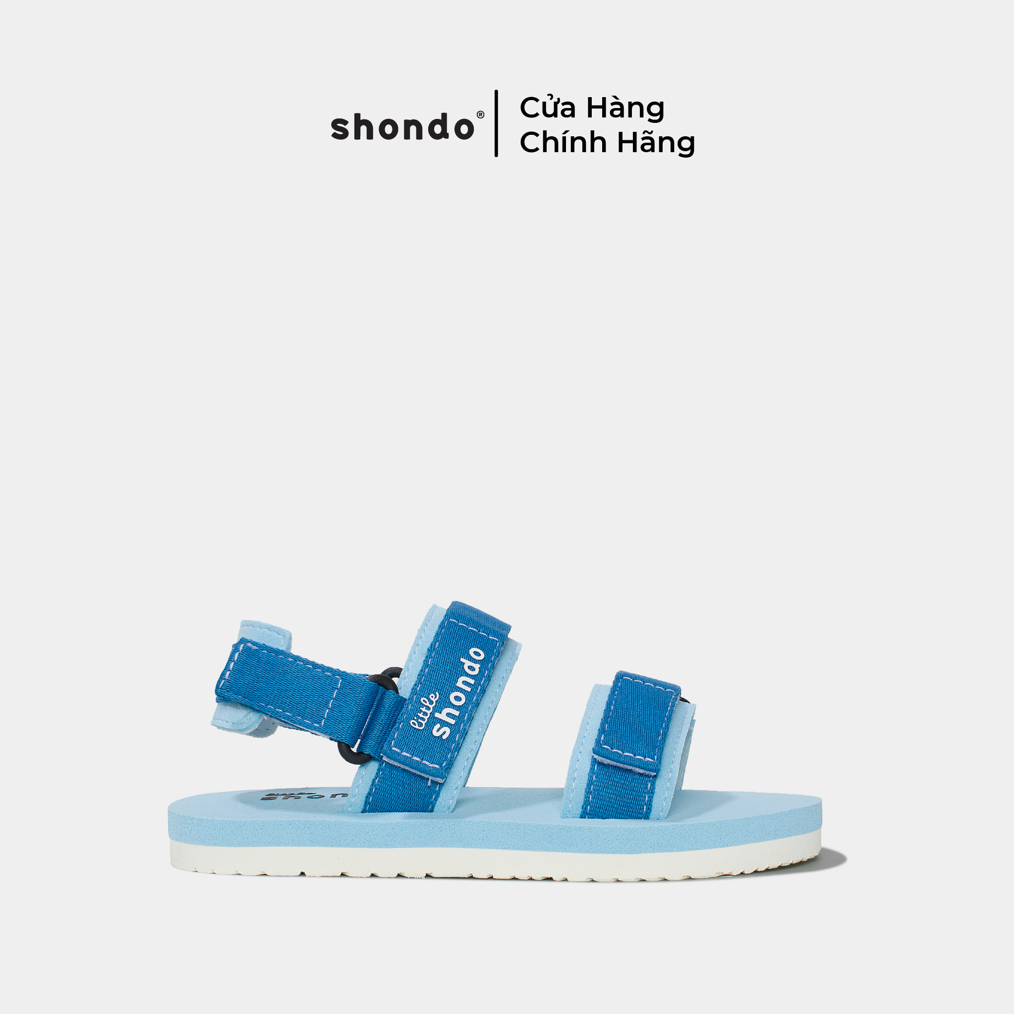 Giày Trẻ Em Shondo Sandals Little Trắng Xanh Đậm LIT3434