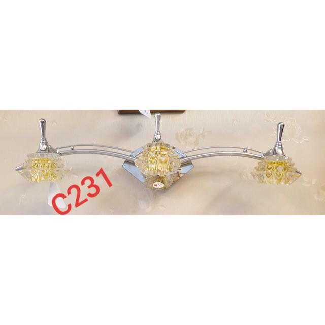 Đèn soi tranh 3 bóng, đèn rọi, đèn trang trí, đèn gắn tường, đèn decor