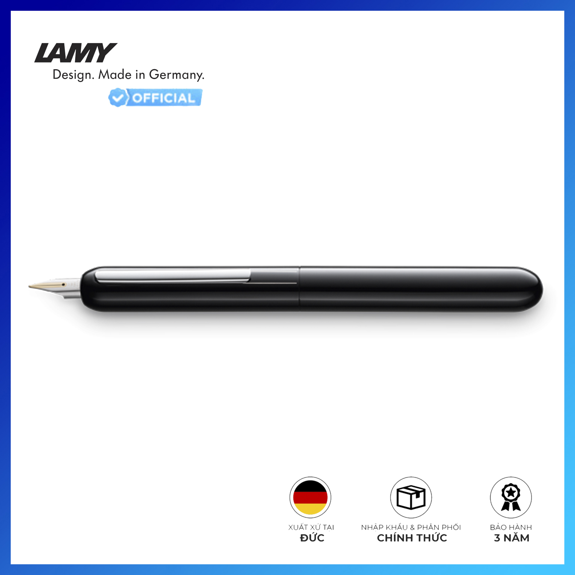 Bút máy LAMY dialog 3 - Piano White Pt [074] - Ngòi F