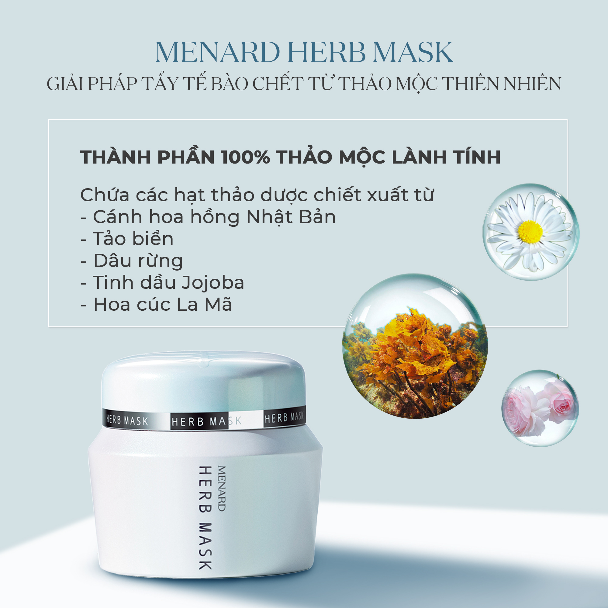 Mặt Nạ Thảo Mộc Menard Herb Mask Tẩy Tế Bào Chết (9gr)