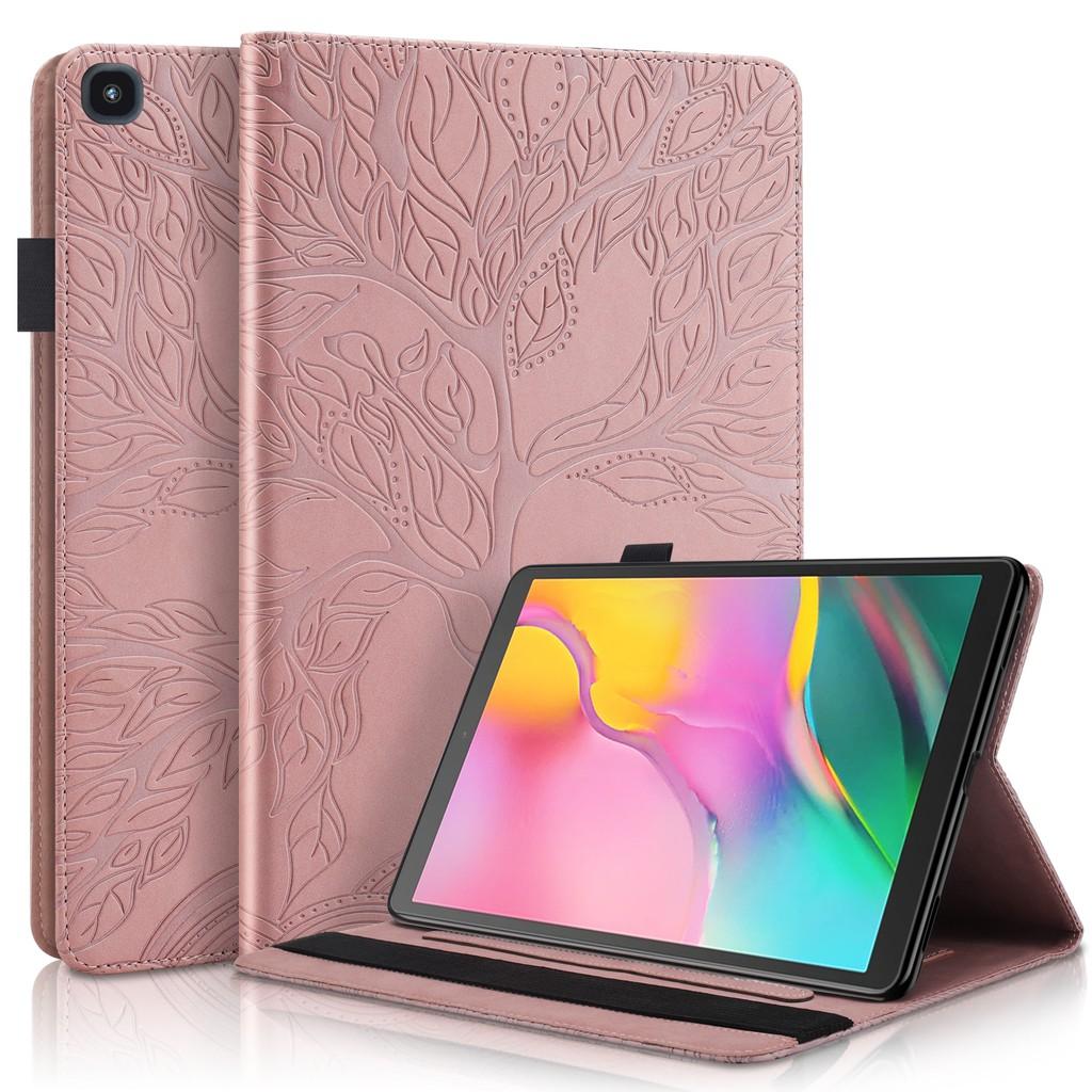 Bao da máy tính bảng nắp gập PU và silicon mềm có ngăn đựng thẻ cho Samsung Galaxy Tab A 10.1 2019 SM-T510 SM-T515