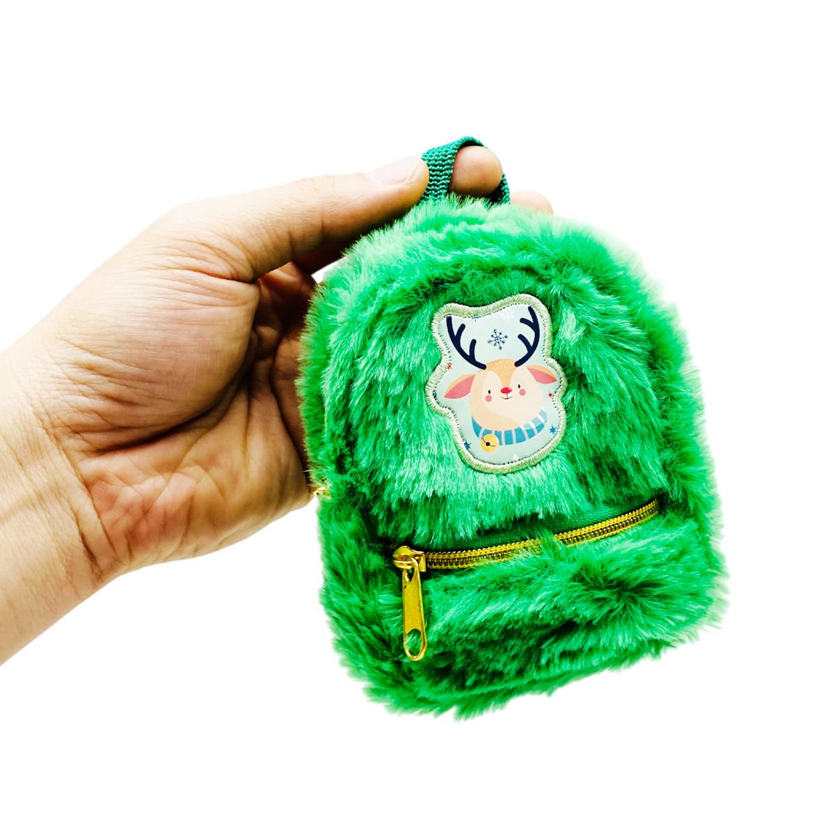 Bóp Viết Mini Giáng Sinh Kèm Sổ Tay Và Bút Bi - MP CH57014 - Màu Xanh Lá