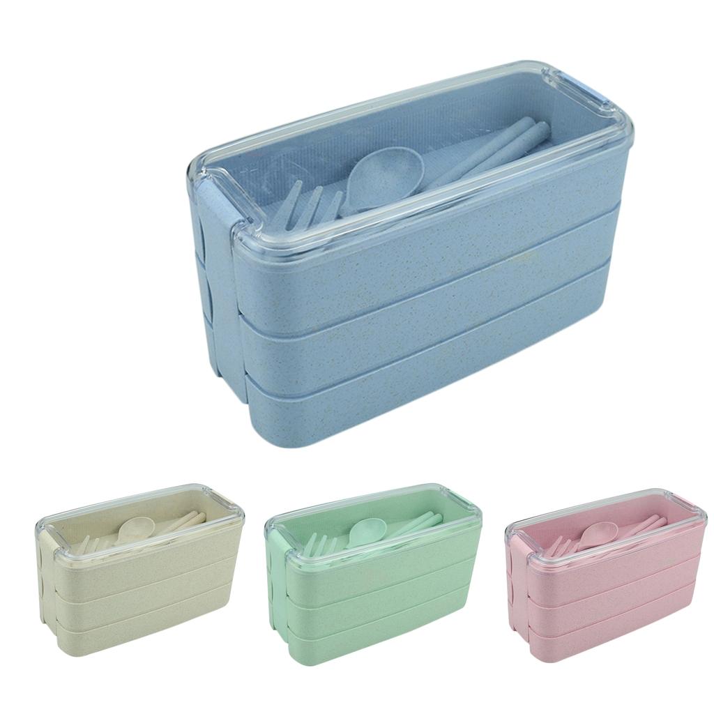 Bento Lunch Box 3 Layers Food Container Snack Lunchbox