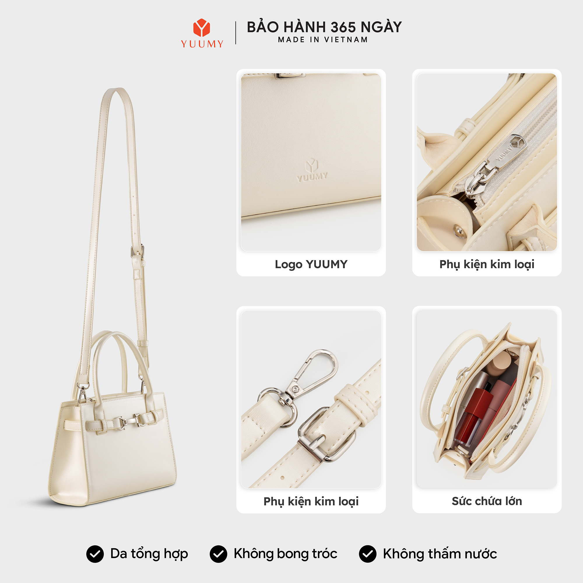 Túi Yuumy ( Thời trang nữ dạo phố sang trọng - Túi xách da Glossy YTX87 )