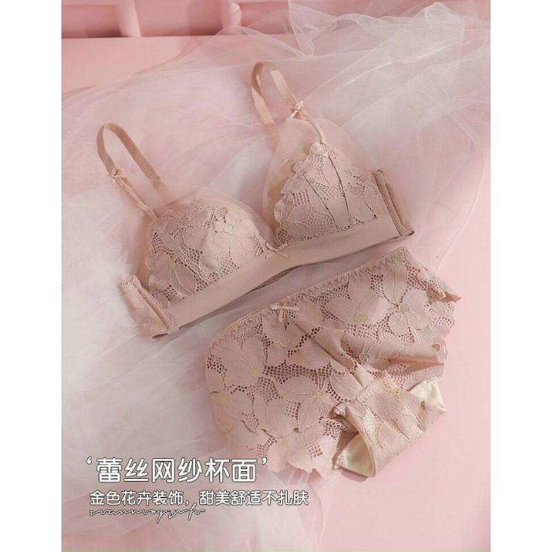 Bộ đồ lót ren đệm vừa thông hơi cao cấp