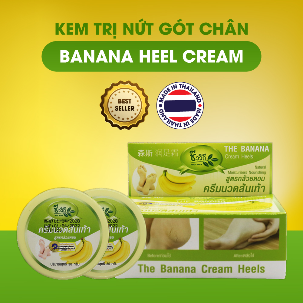 [Hũ 24gr] Kem nứt gót chân Banana Heel Cream