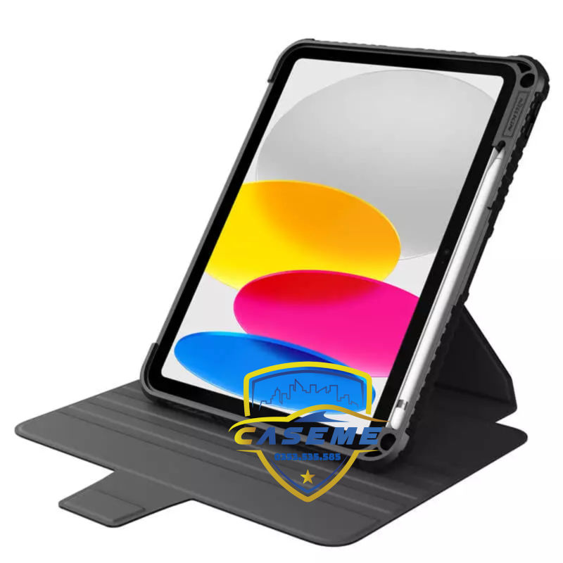 Bao da dành cho iPad Gen 10/10.9 2022 Nillkin Bumper SnapSafe Kèm Khay Bút - Hàng Chính Hãng