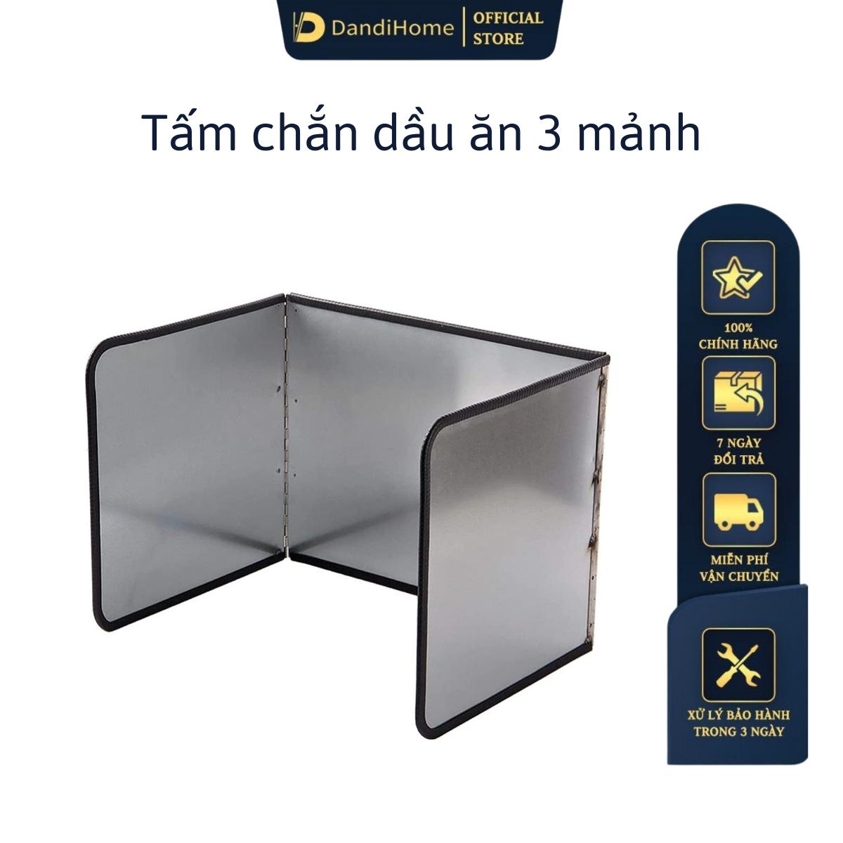 Tấm chắn dầu mỡ, nước bắn trong nhà bếp Dandihome inox 304 cao cấp