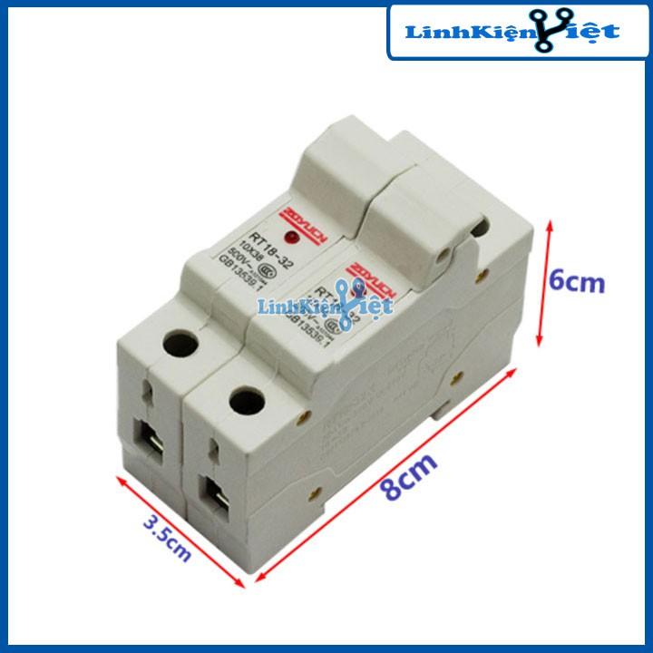 Hộp Cầu Chì RT18-32(X) 10x38mm