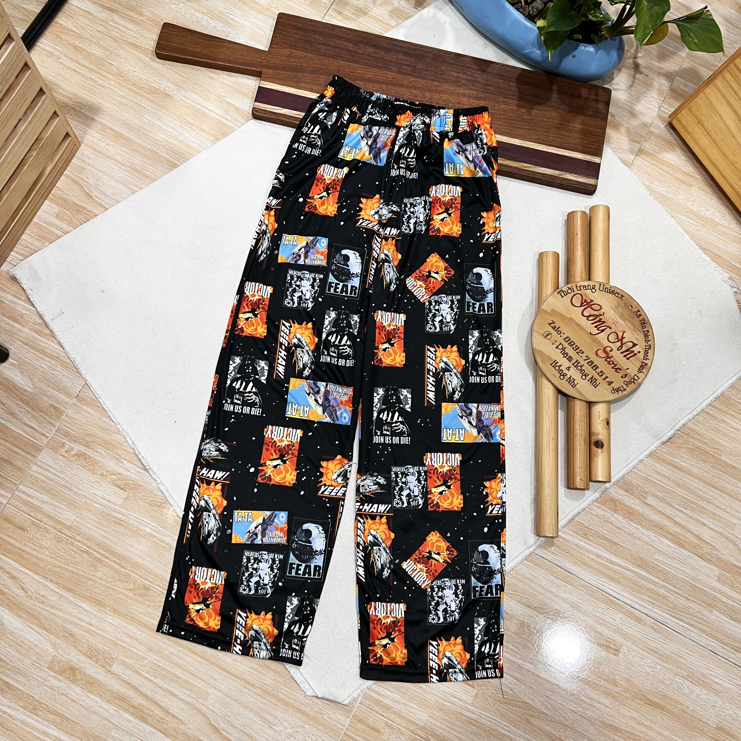 Quần Hoạt Hình Dài FEAR Ống Rộng Cartoon Pant V2 Oversize Ulzzang Unisex - MM