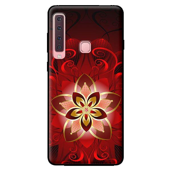 Ốp lưng in cho Samsung Galaxy A9 2018 mẫu Họa Tiết Hoa Đỏ - Hàng chính hãng