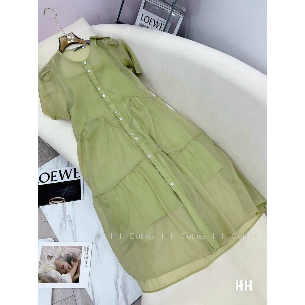 Váy Bầu Công Sở Đầm Bầu Lịch Sự Mùa Hè️️ Đi Làm Đi Chơi đều được️️ Cổ Bèo thiết kế siêu xinh️️freesize 45-68kg