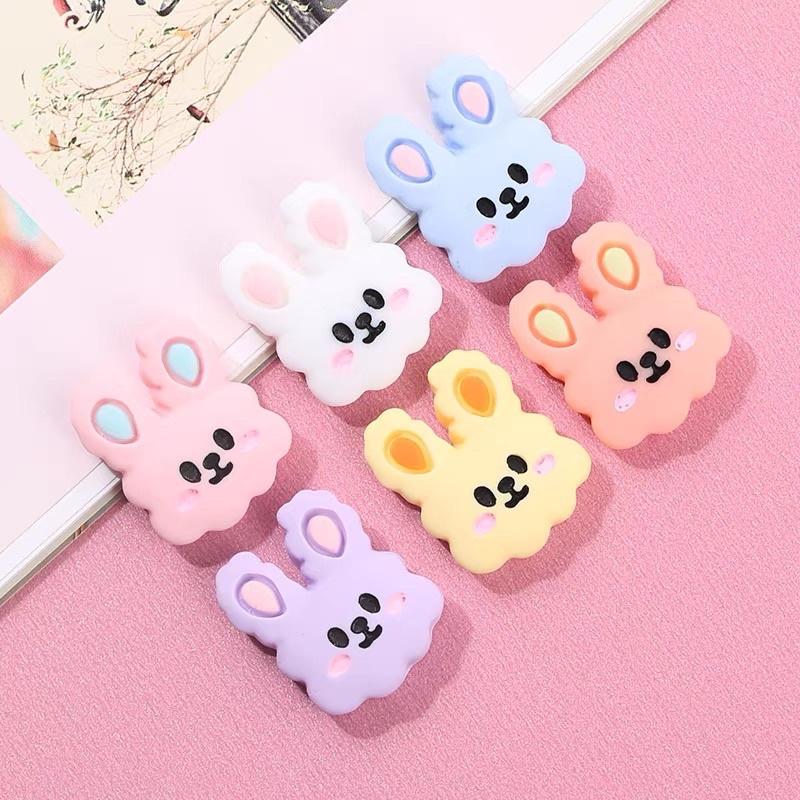 Sticker 3D mặt thỏ, nhãn dán 3d cute,decor điện thoại, bình nước, sách vở, đồ cute