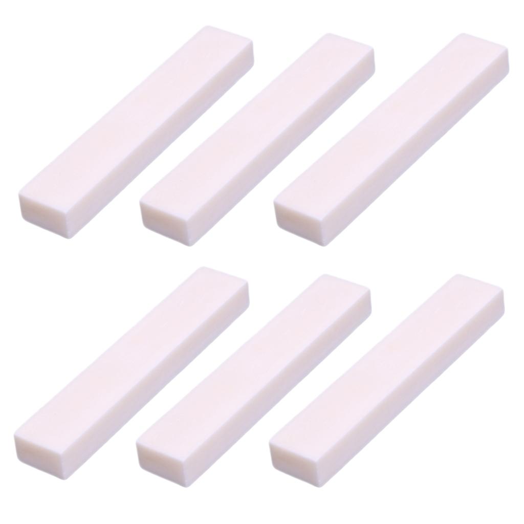 X 6 DIY Bò Xương Trống Uncut Hạt 52X6X10 Mm Cho Đàn Ukulele Đàn Mandolin Thay Thế