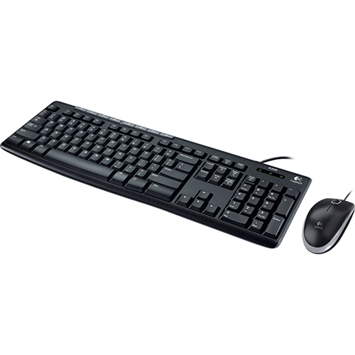 Combo chuột và bàn phím có dây Logitech MK200 - Hàng chính hãng